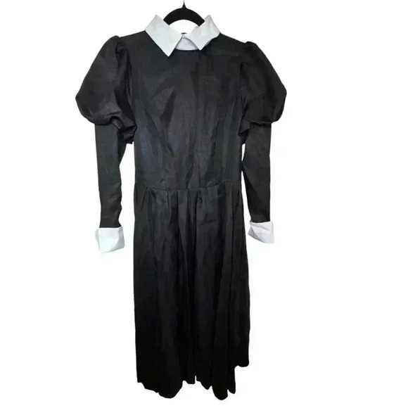 Wednesday The Addams Family Costume Girls Adams Fancy Dress Size Length 47" *CUT - Picture 6 of 16